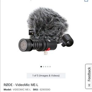 Rode Video-Mic Me-L Microphone for iPhone, iPad